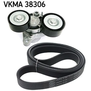 SKF Kit de courroie d'accessoire pour BMW: Série 3, X6, Série 5, Série 1, Série 4, X5, Série 6, X1, X3, Série 2, Série 7, X4 (Ref: VKMA 38306)