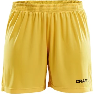 Craft Squad Short Solid dames Sportbroek - Maat XL - Vrouwen - geel/z... pas cher