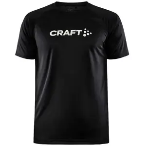 T-Shirt met Korte Mouwen Craft Core Essence Logo ZwartVendu parrunnerinn