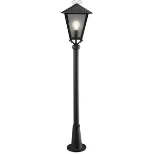 Comparateur de prix : Konstsmide Landelijke tuinlamp Benu 128cm zwart - 436-750