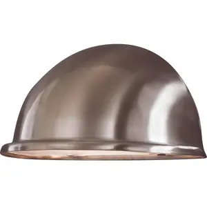 Konstsmide Torino - Wandlamp kwartrond flush klein - 230V - E14 - RVS pas cher