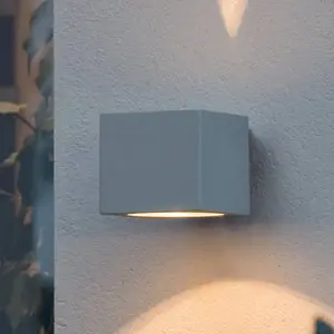 Konstsmide - Buitenlamp Modena wand twin square, G9 25W, grijsVendu parbol