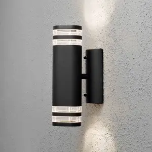 Konstsmide Außenleuchten Imola UP & Down Wandleuchte Matt Black
