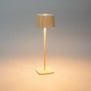 Konstsmide, Lampe de table, Akku-Tischleuchte Capri LED 2700/3000K, Dimmbar Sand (180 lm)