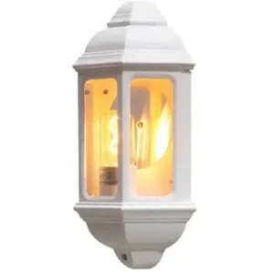 Konstsmide - Cagliari 230V - wandarmatuur flush 36cm - OUTDOOR - matwit