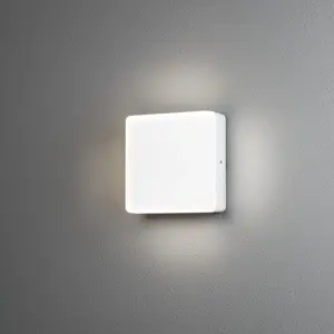 Konstsmide Lampe en aluminium laqué blanc opale pas cher