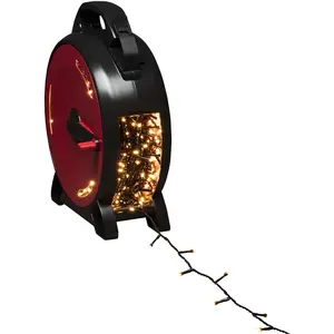 Konstsmide 3839-807 Guirlande lumineuse à LED avec enrouleur de câble,...