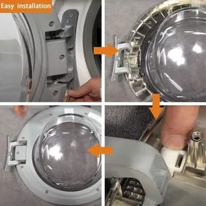 Charnière de porte de lave-linge GOTOTOP - Blanc - Universel - Alliage d'aluminium