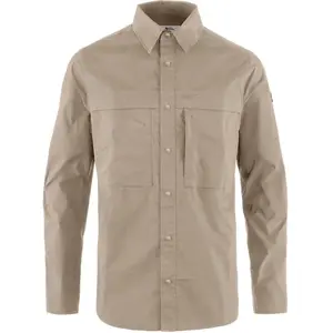 Fjällräven Fjallraven Abisko Trail Ls M T-shirt pour homme, fossile, LVendu partrekkinn
