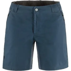 Fjällräven, Femmes, Pantalon outdoor, Hoja Hybrid Shorts W (Bande de fréquences 38 (2600 MHz)), Bleu