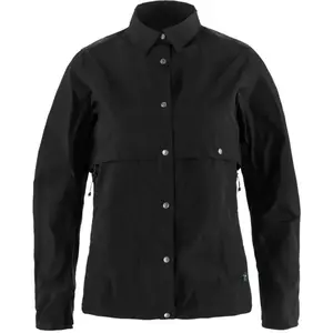 Fjällräven, Femmes, Veste de cyclisme, Hoja Rider's Wind Jacket W (XL), Noir, XL pas cher