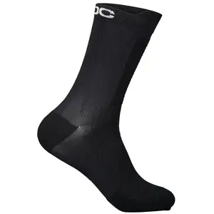 POC Lithe Mtb Sock Mid Socks Mixte, Uranium Black, M