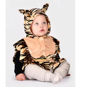 Den Goda Fen Verkleedkledij Tijger - Mini cape met capuchon - 86-110cm - 1-4 jaar - Multi pas cher