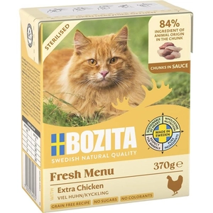 Bozita Tetra Bouchées en sauce 6 x 370 g pour chat - Sterilised poulet pas cher