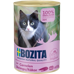 Nourriture pour chat - BOZITA - Crevettes - Pâtée - 6 x 400 g - Aliment complet pour chatons pas cher