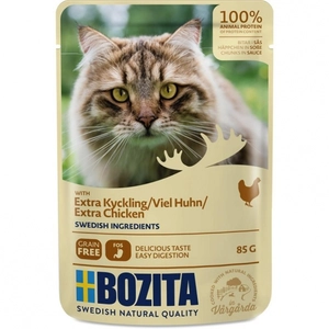 24x85g Bozita Bouchées En Sauce Poulet - Sachet Pour Chat pas cher