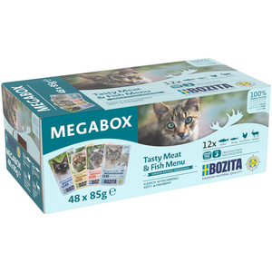 Bozita Nourriture Humide Pour Chats En Sachets Cis Mégaboîte 48x85g pas cher