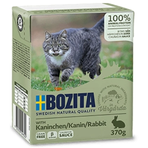 6x370g Bouchées En Sauce Lapin Bozita - Nourriture Pour Chat pas cher