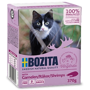 48x370g Bouchées en sauce crevettes Bozita - Nourriture pour Chat pas cher