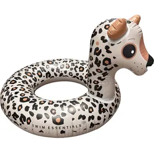 Swim Essentials | Beige Panterprint Dierenzwemband Ø 95 cm pas cher