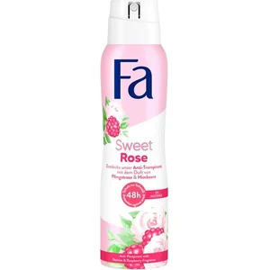 Merkloos / Sans marque Fa Sweet Rose Deospray - Voordeelverpakking 6 x 150 ml pas cher