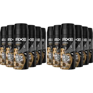 AXE Deodorant / Bodyspray - Collison Leather&Cookies - 12 x 150 ml pas cher