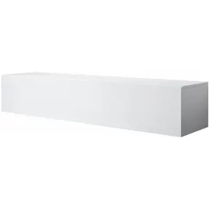 DESIGN AMEUBLEMENT Meuble TV - LUKE H2 - 1 porte - Blanc Finition brillante - 160 x 30 x 40cm - 3 Compartiments pas cher