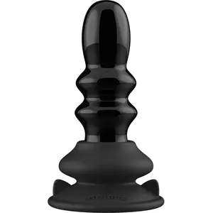 Chrystalino by Shots - Ribbly - Glass Ribble Vibrator with Suction Cup pas cher