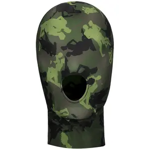 Ouch! Mask With Mouth Opening - Army Theme - Green pas cher