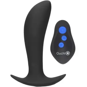 Shots - Ouch! E-stim Vibrerende Butt Plug black pas cher