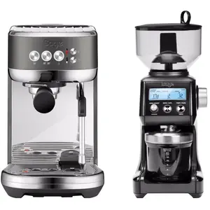 Sage The Bambino Plus Black Stainless + Moulin à Café pas cher