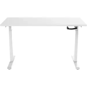 Euroseats Bureau Manivelle 160 x 80 Blanc / Blanc pas cher