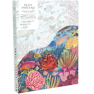 La Petite Epicerie Painting by Number Kit "CORAL REEF" 329g H33xW25.5x...