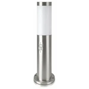 SILUMEN Borne de Jardin Acier Inoxydable avec Détecteur 45cm pour Ampoule E27 ... pas cher