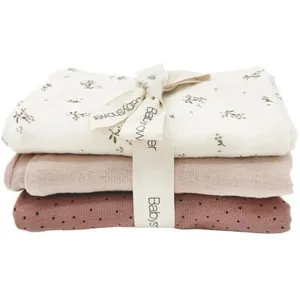 Babyshower Lot de 3 langes Roseberry (70 x 70 cm) pas cher