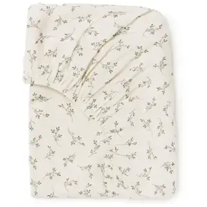 Babyshower Drap housse Olive Bloom (60 x 120 cm) pas cher