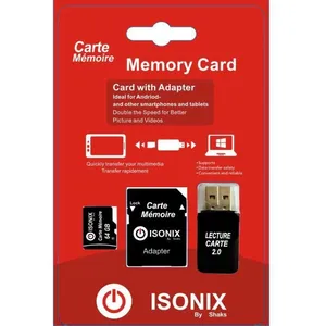 ISONIX Carte Mémoire Micro-sd 64 go Micro SDHC/SDXC + Adaptateur 100% ... pas cher