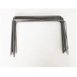 Lot de 30 Large XL Agrafes 30cm par 20/20cm Fixation Métal pour Toile de paillage ou geotextile avec Pointes biseautéesVendu parcdiscount