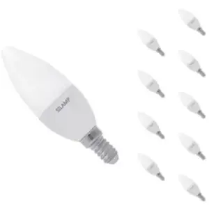 Ampoule led E14 8W 220V C37 180° (Pack de 10) - Blanc Neutre 4000K - 5500K Silamp pas cher
