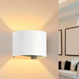Applique Murale Blanche led 6W IP54 Rond - Blanc Chaud 2300K - 3500K SilampVendu parmanomano