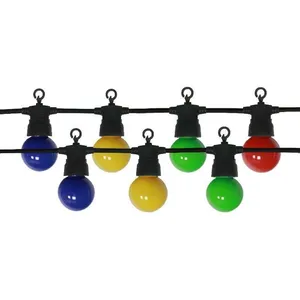 SILAMP Guirlande Guinguette led 13M 20pcs 6W IP65 Multicolore - Câble nVendu parmanomano
