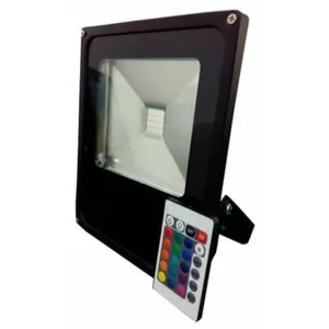 Projecteur led rgb 10W Extérieur IP66 Plat noir Silamp