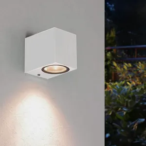 SILAMP Applique Murale Blanche led Rectangulaire IP44 pour Ampoules GU1 pas cher