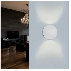 Applique Murale Blanche LED Double Faisceaux IP54 6W - SILAMP