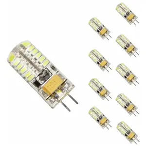 SILAMP Ampoule LED G4 12V 3W SMD2835 24LED 360° (Pack de 10) - Blanc Froid 60... pas cher