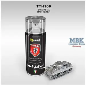 AMMO MIG Hobbyverf Acrylverf - MIG TTH109 Bare Metal - Matt - Primer - Acryl spray Verf spuitbus - 400 ml