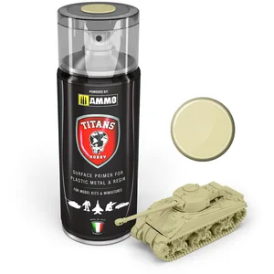AMMO MIG Hobbyverf Acrylverf - MIG TTH116 Titans Hobby Bone White - Matt - Primer - Acryl Spray Verf spuitbus - 400 ml