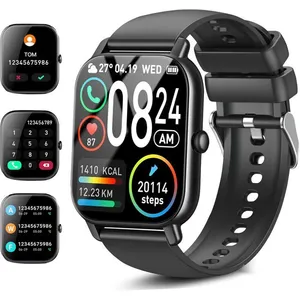 Montre Connectée Homme/Femme avec Appel Bluetooth 1.85 Smartwatch avec... pas cher