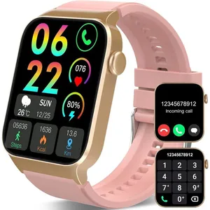Montre Connectée Homme Femme avec Appel Bluetooth, 1.85" Smartwatch av...