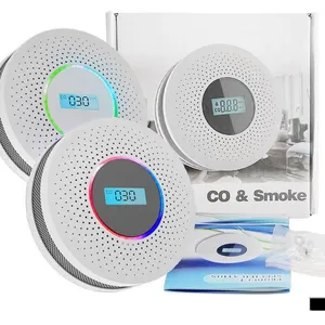 GIGICIAL FlkwoH Détecteur de Fumée et de Monoxyde de Carbone Autonome ...